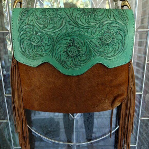 Tooled Fringe Purse - Picture 2 of 10